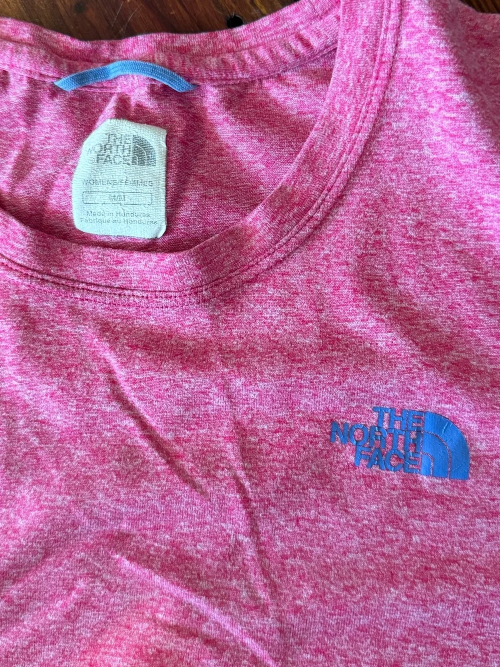 The North Face Women's Heather Pink Short Sleeve Crew Tee - Picture 2 of 3